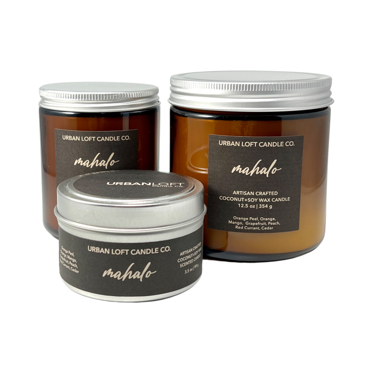 Urban Loft Candle Co. Mahalo Scented Candle Collection