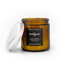 Load image into Gallery viewer, Verdigris - scented candle - 12.5 oz amber jar