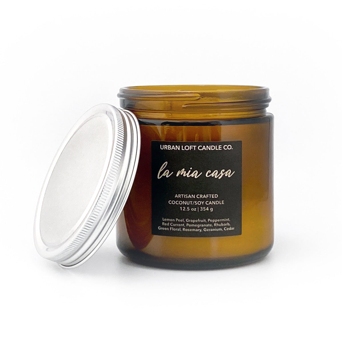 La Mia Casa - scented candle - 12.5 oz amber jar