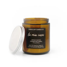 Load image into Gallery viewer, La Mia Casa - scented candle - 7.5 oz amber jar

