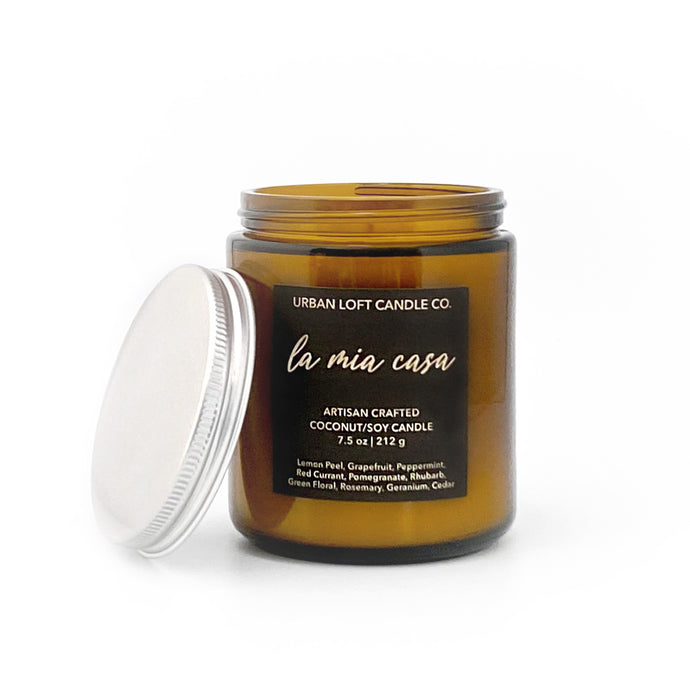 La Mia Casa - scented candle - 7.5 oz amber jar
